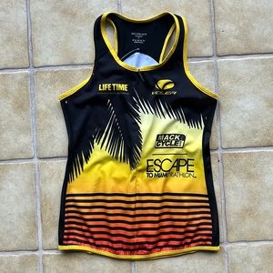 Woman’s used Voler Escape To Miami Triathlon Cycling Tank small